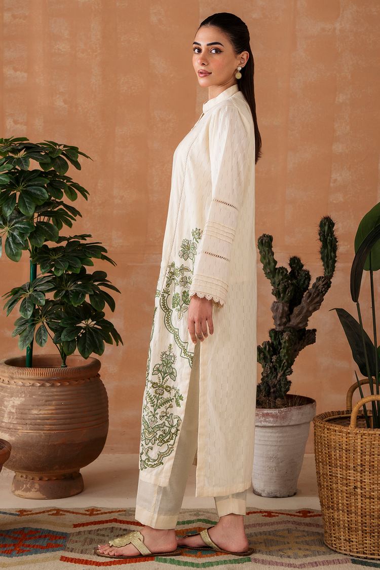 Picture of Embroidered Leno Kara Suit P1033 - 2 Piece - Available at Raja Sahib