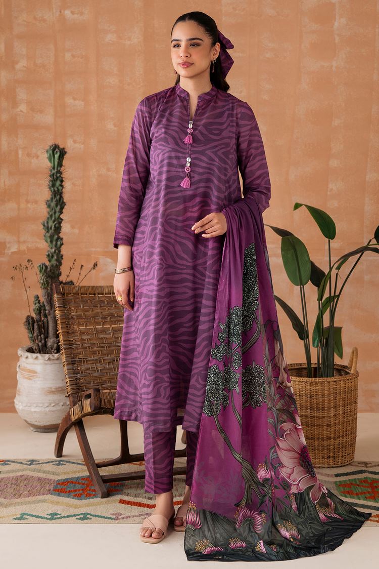 Picture of Digital Printed Textured Lawn Suit P1048 - 3 Piece - Available at Raja Sahib