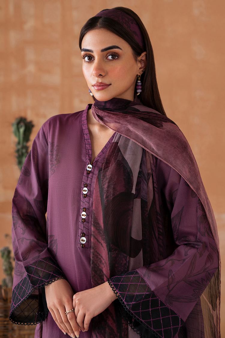 Picture of Embroidered Textured Lawn Suit P1050 - 3 Piece - Available at Raja Sahib