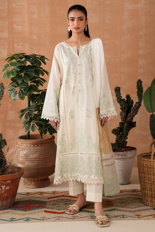 Picture of Embroidered Dobby Suit P1060 - 3 Piece - Available at Raja Sahib