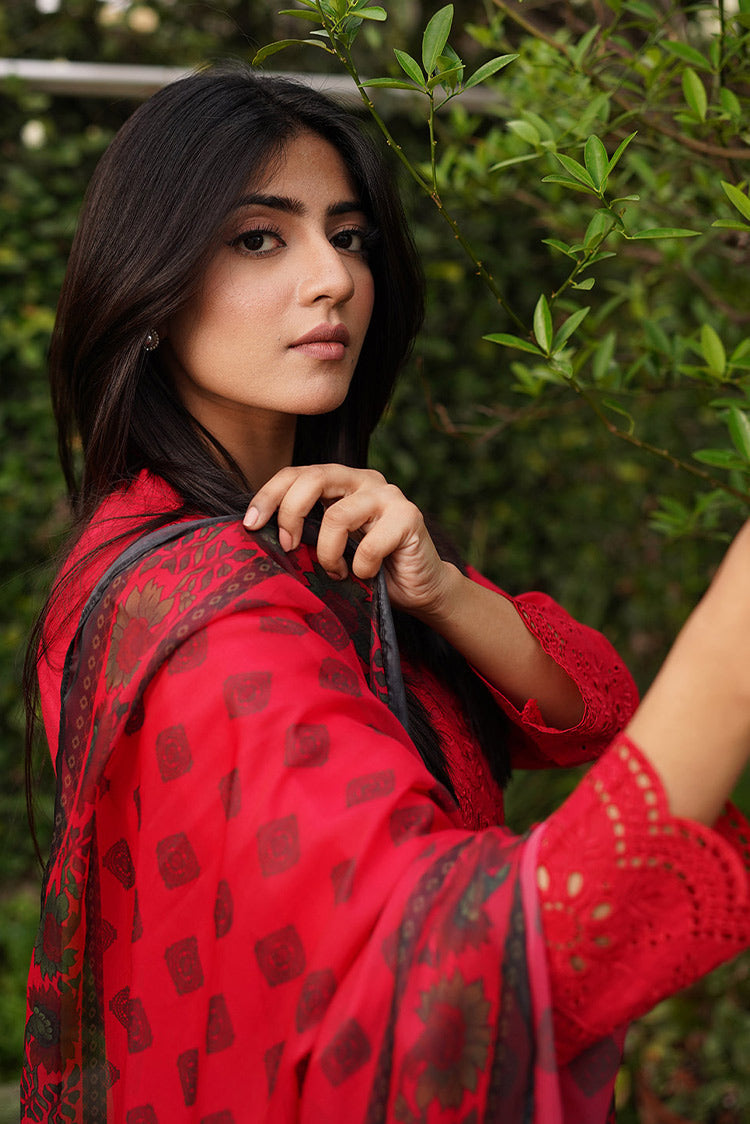 Picture of Embroidered Lawn Suit- P1070 - 2 Piece - Available at Raja Sahib