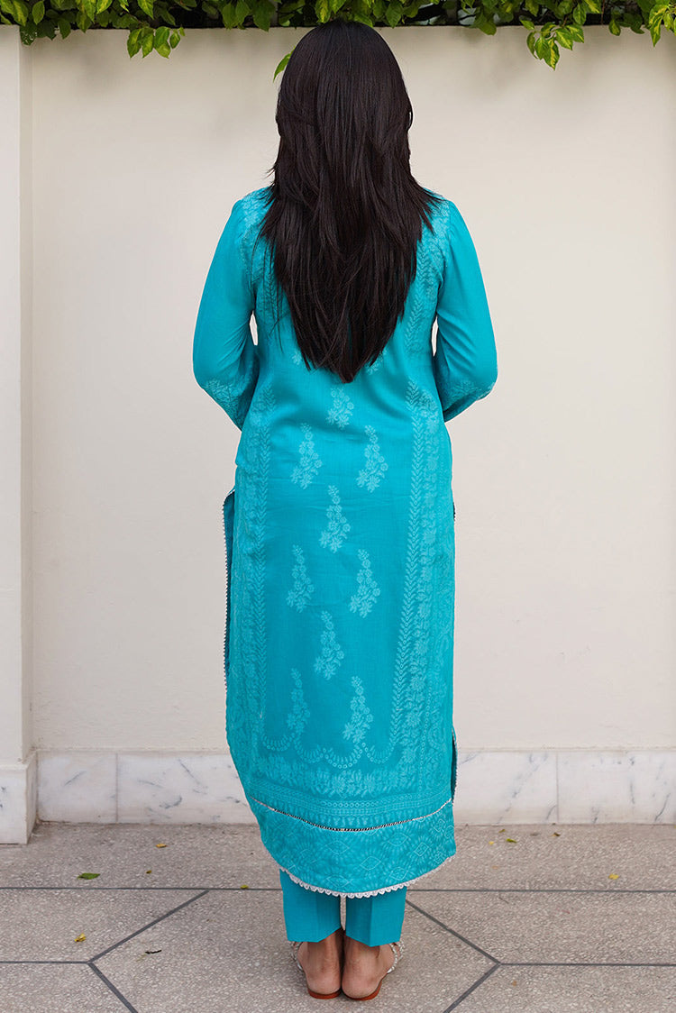 Picture of Embroidered Jacquard Suit P1079 - 2 Piece - Available at Raja Sahib