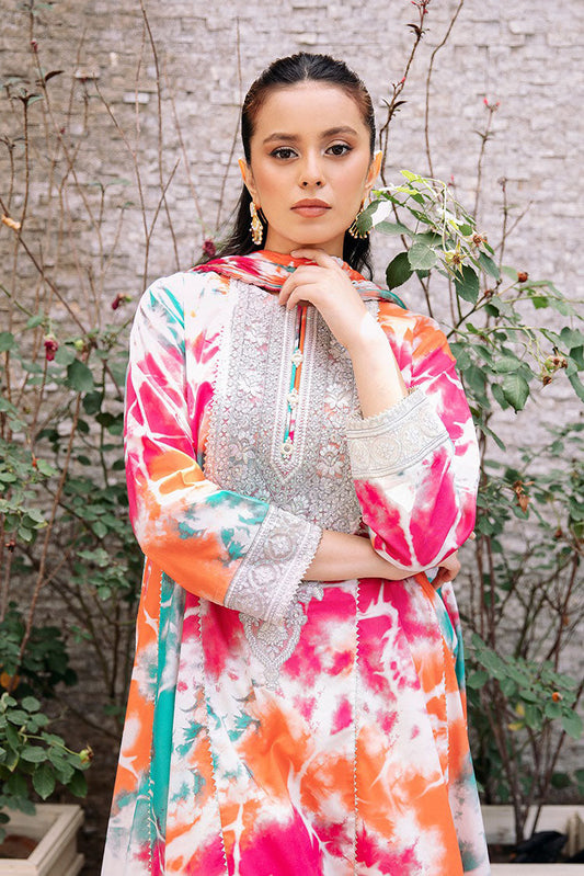 Picture of 2 Piece - Embroidered Textured Lawn Suit P1092 - Available at Raja Sahib