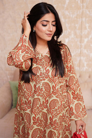 Picture of 3 Piece - Digital Printed Textured Lawn Suit P1121A - Available at Raja Sahib