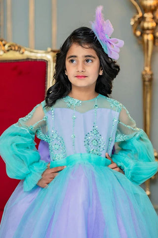 Picture of Fashion With Style Hub - Fancy Frocks - Periwinkle - Available at Raja Sahib