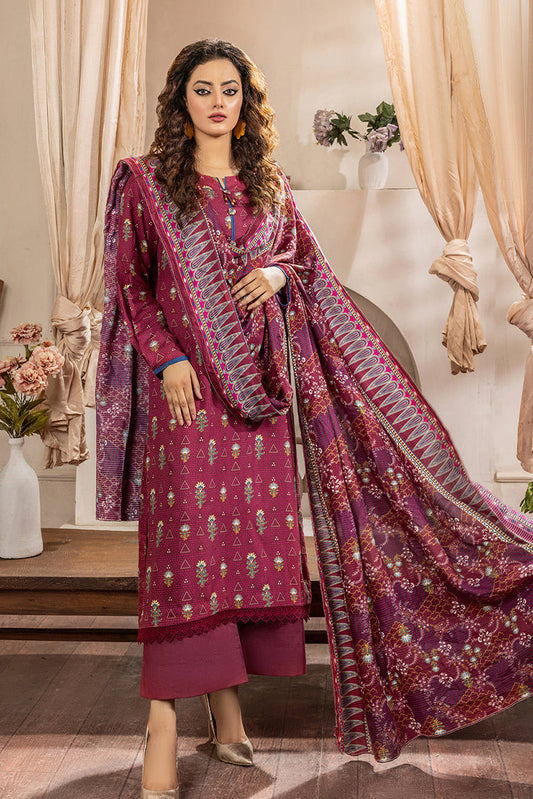 Picture of Safwa - Rada 3 PC Printed Doria Viscose Collection Vol 01 - RAD-02 - Available at Raja Sahib