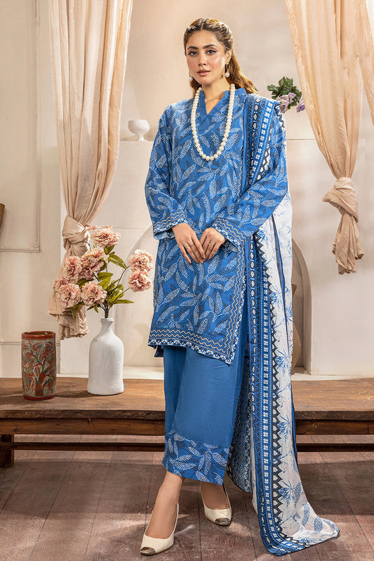 Picture of Safwa - Rada 3 PC Printed Doria Viscose Collection Vol 01 - RAD-04 - Available at Raja Sahib