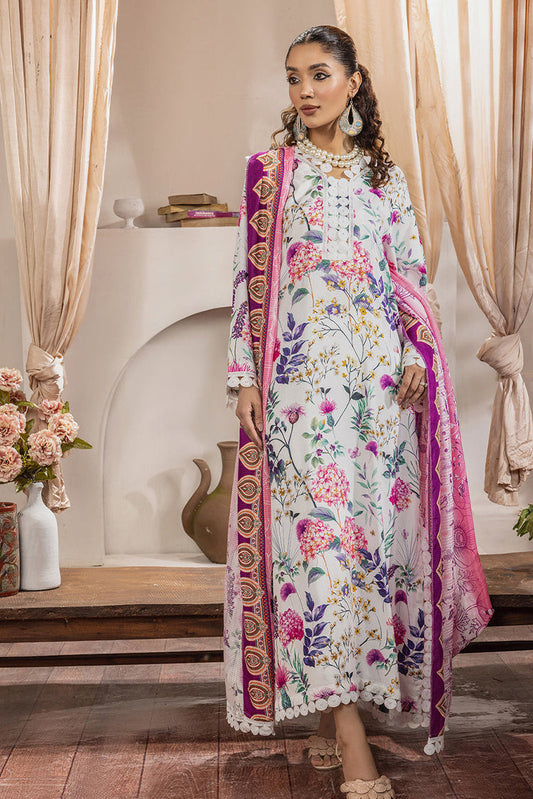 Picture of Safwa - Rada 3 PC Printed Doria Viscose Collection Vol 01 - RAD-06 - Available at Raja Sahib