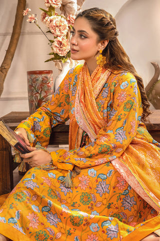 Picture of Safwa - Rada 3 PC Printed Doria Viscose Collection Vol 01 - RAD-07 - Available at Raja Sahib