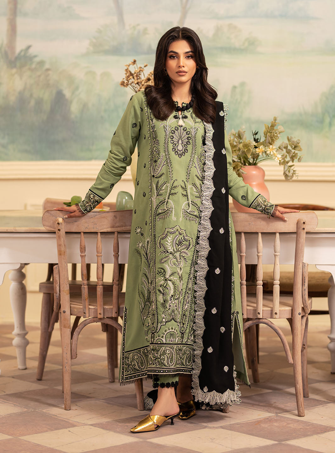 Picture of Roheenaz - Meraki Winter Collection - Olivia - Unstitched - Available at Raja Sahib