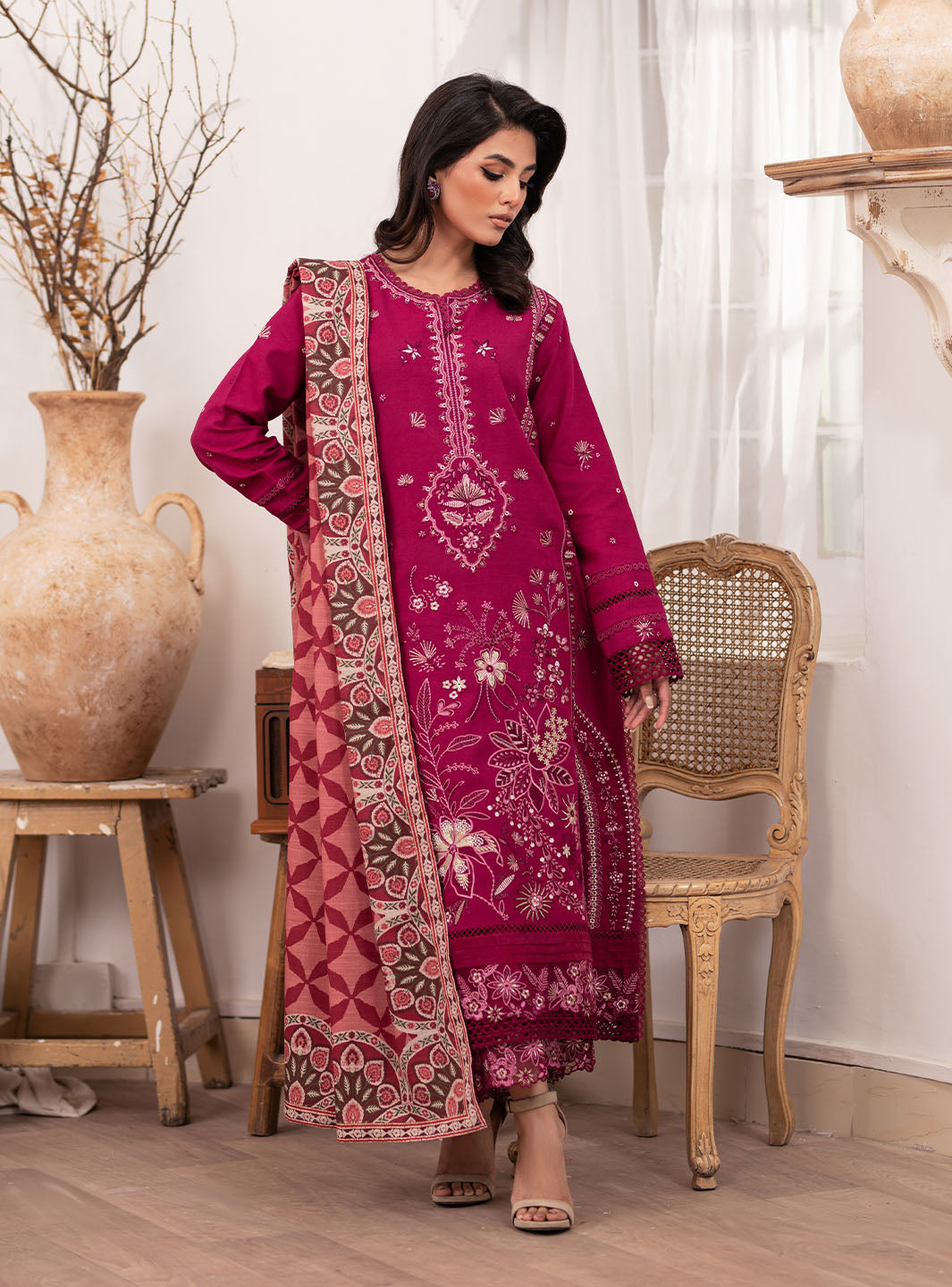 Picture of Roheenaz - Meraki Winter Collection - Yana - Unstitched - Available at Raja Sahib