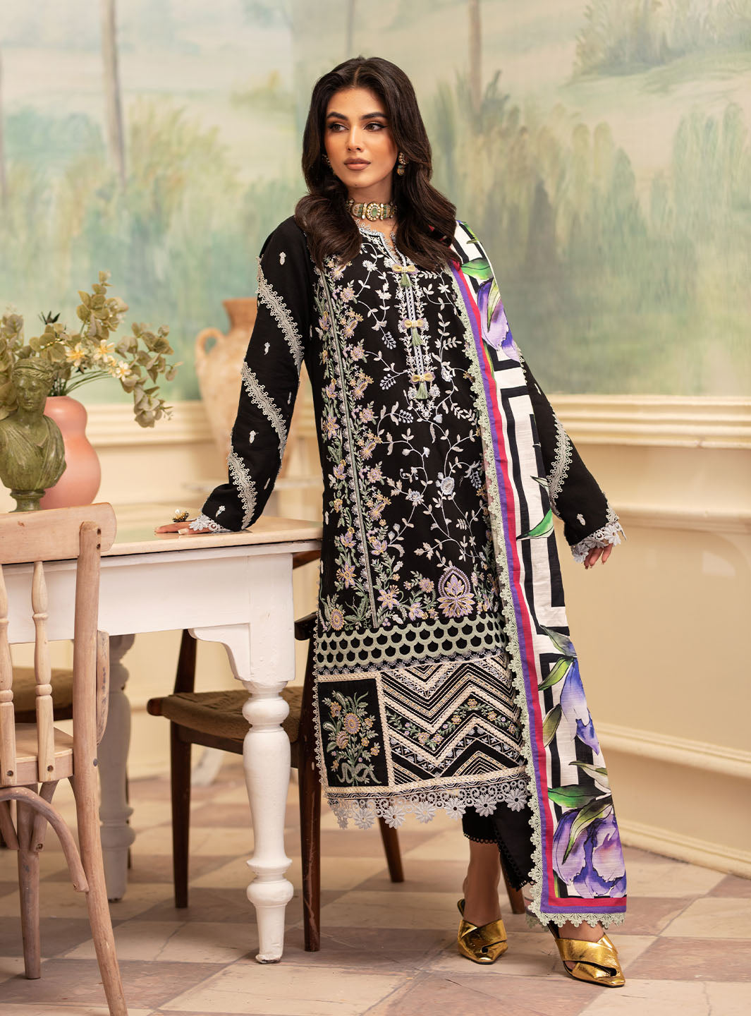 Picture of Roheenaz - Meraki Winter Collection - Rowan - Unstitched - Available at Raja Sahib