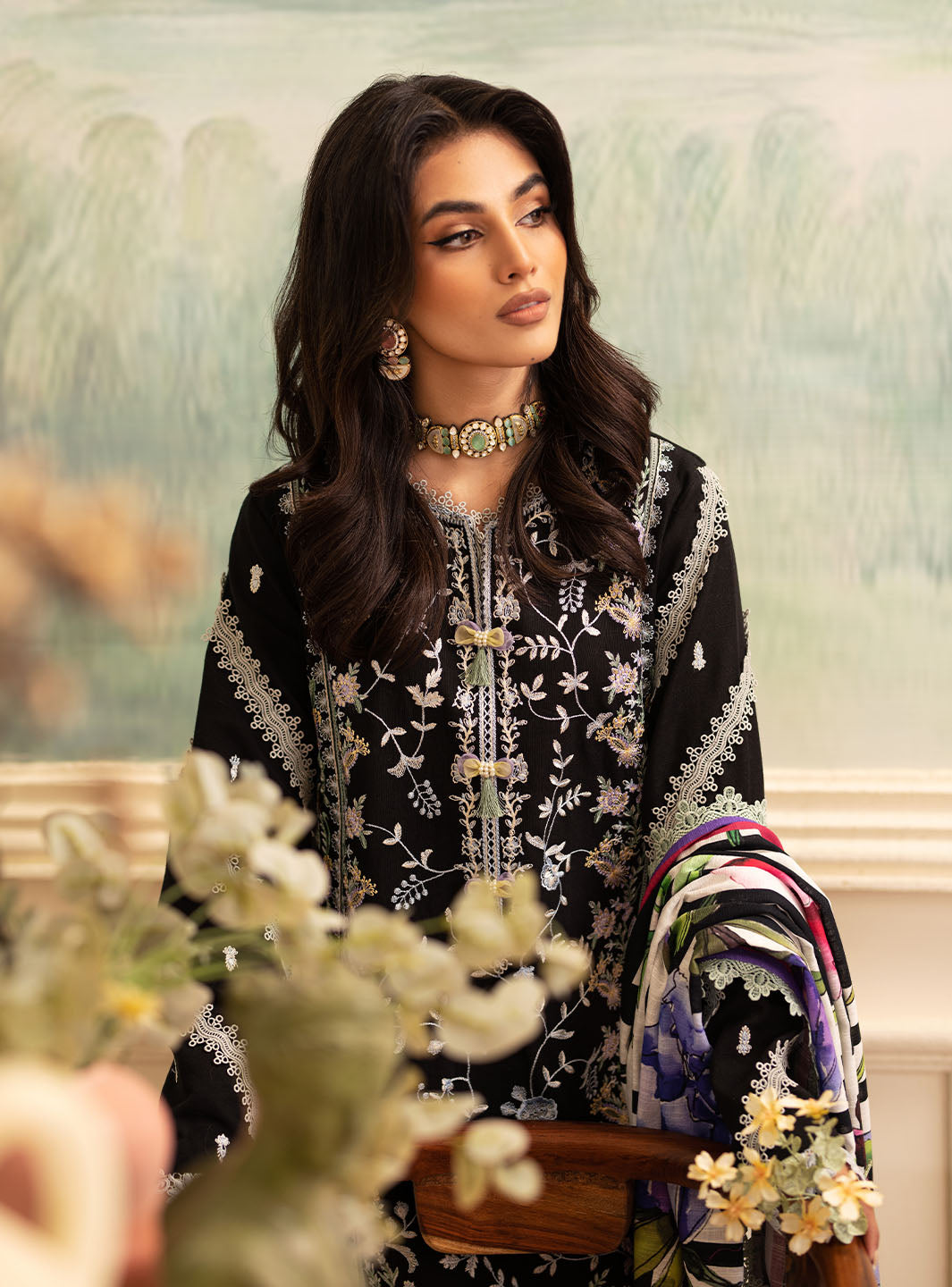 Picture of Roheenaz - Meraki Winter Collection - Rowan - Unstitched - Available at Raja Sahib