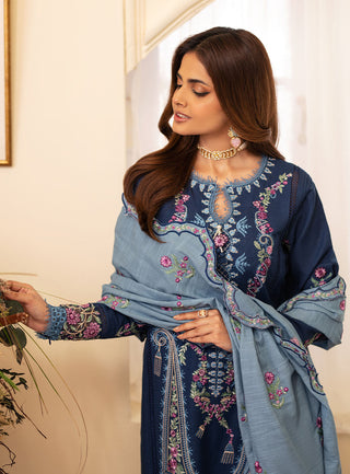 Picture of Roheenaz - Meraki Winter Collection - Skylar - Unstitched - Available at Raja Sahib