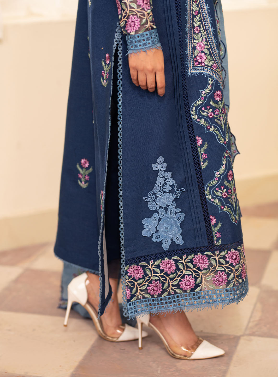 Picture of Roheenaz - Meraki Winter Collection - Skylar - Unstitched - Available at Raja Sahib