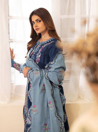 Picture of Roheenaz - Meraki Winter Collection - Skylar - Unstitched - Available at Raja Sahib