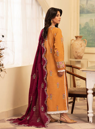 Picture of Roheenaz - Meraki Winter Collection - Saffron - Unstitched - Available at Raja Sahib