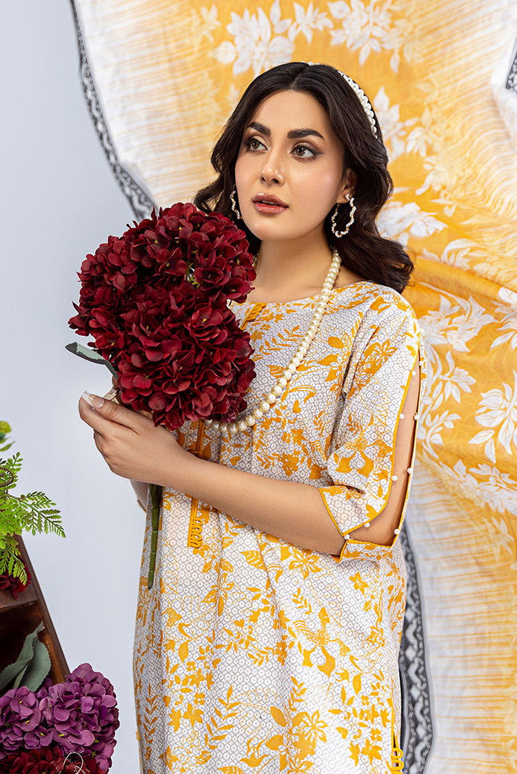 Picture of Safwa - Safron 3 Pc Digital Printed Lawn Collection Vol 01 - SAF-09 - Available at Raja Sahib