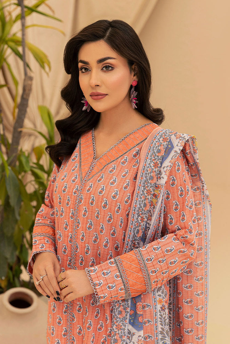 Picture of Safwa - Safron 3 Pc Digital Printed Lawn Collection Vol 02 - SAF-11 - Available at Raja Sahib