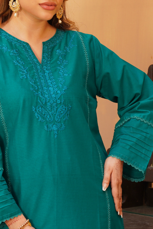 Picture of Damask - Sajni 2 PC Embroidered Pret Collection - Rang e haya - Available at Raja Sahib