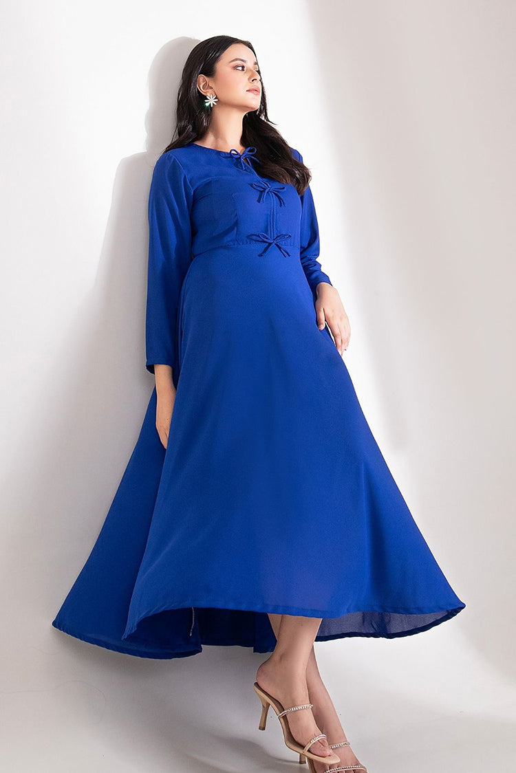 Picture of The Slay Wear - Western Top - Sapphire Dress - Available at Raja Sahib