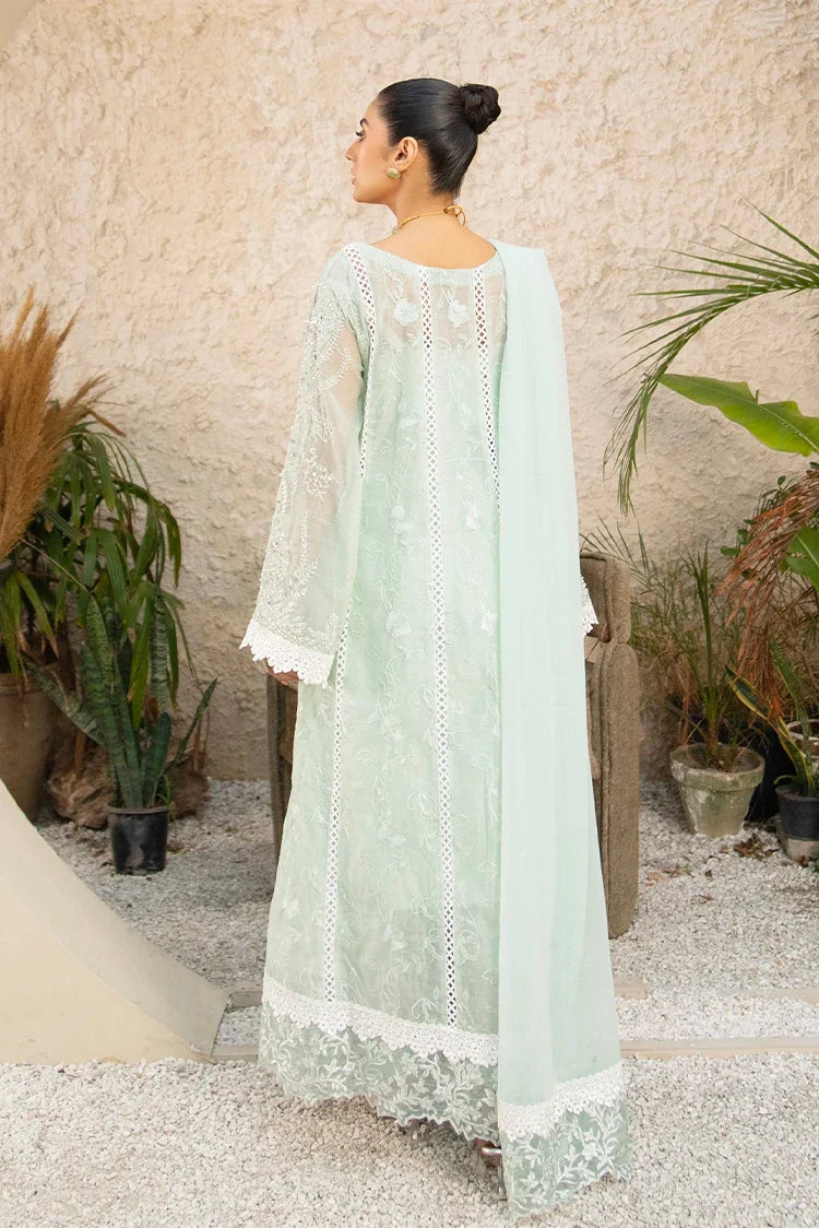 Picture of Manahils - Safiyya RTW Collection - K-152-Aqua - Available at Raja Sahib