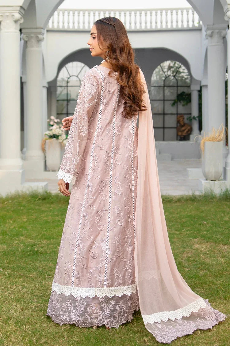 Picture of Manahils - Safiyya RTW Collection - K-152-Lilac - Available at Raja Sahib