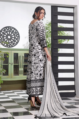 Picture of Abaan Zohan - Siyaah Collection - White & Black - Available at Raja Sahib