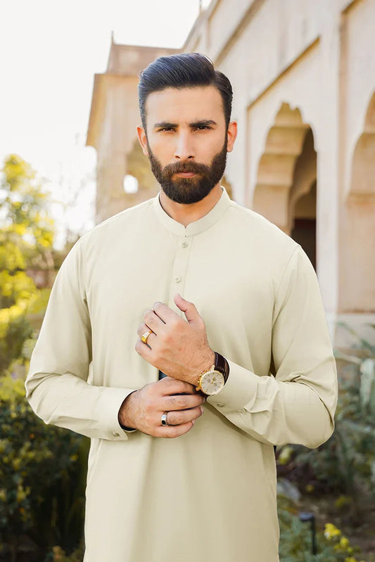 Picture of Divinely Crafted - Misaal '25 - Creamy White - Available at Raja Sahib