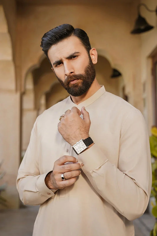 Picture of Divinely Crafted - Misaal '25 - Taupe Brown - Available at Raja Sahib