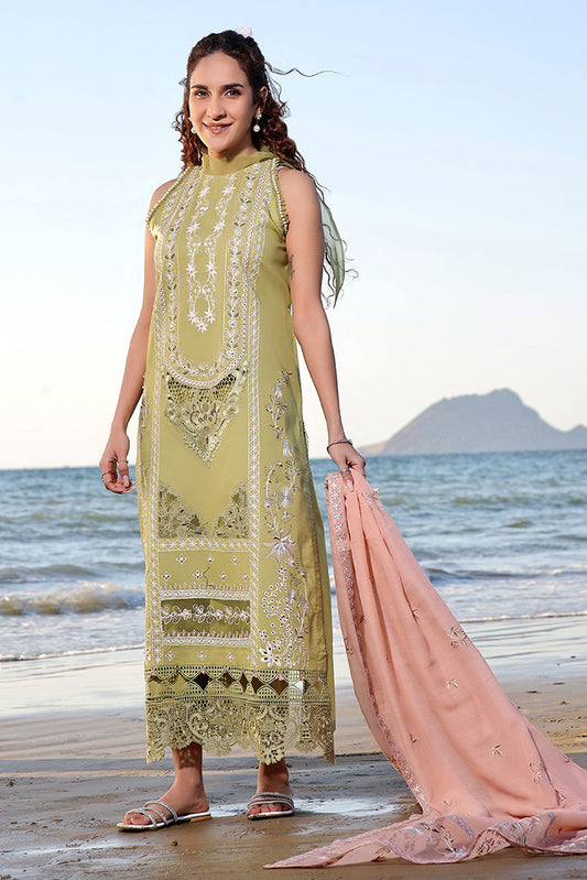 Picture of Izel Apparel - Saahil Signature Lawn Collection - Muzlin - Available at Raja Sahib