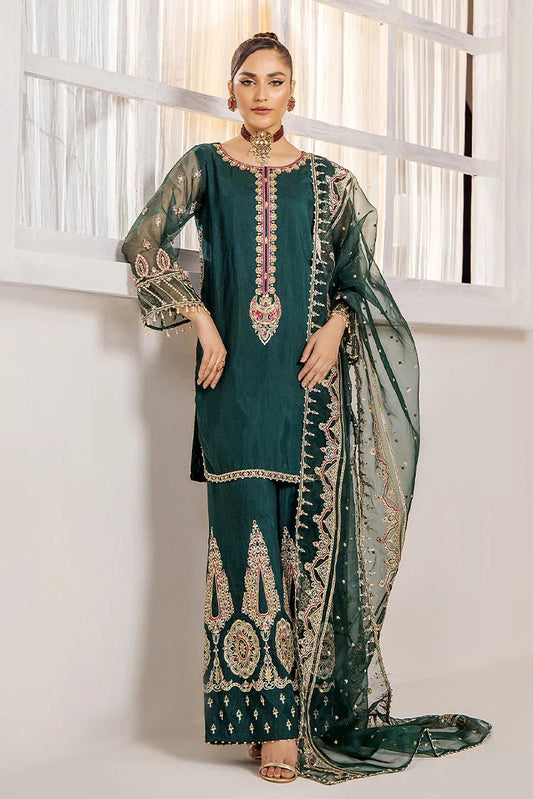 Picture of Rajwani - Sahiba Luxury Pret - Xenia green - Available at Raja Sahib