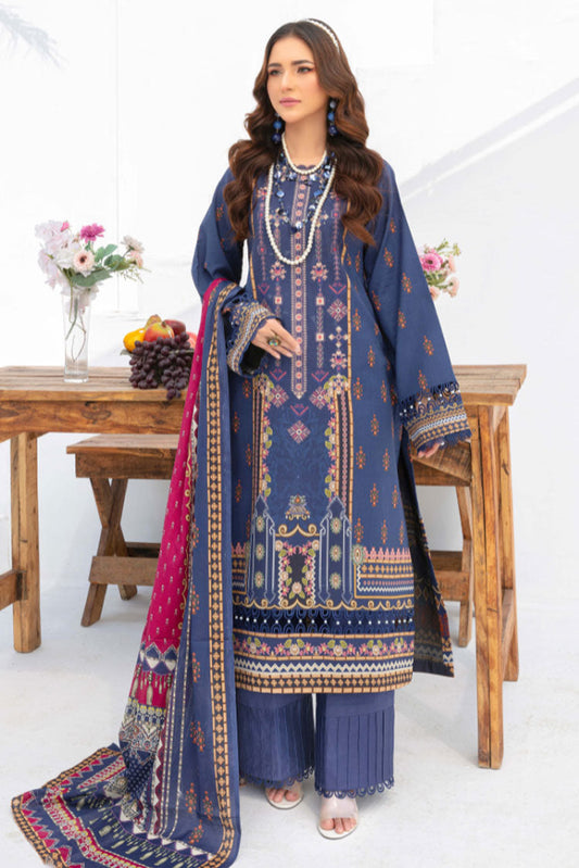 Picture of Humdum - Saira Bano Embroidered Lawn Collection  - D05 - Available at Raja Sahib