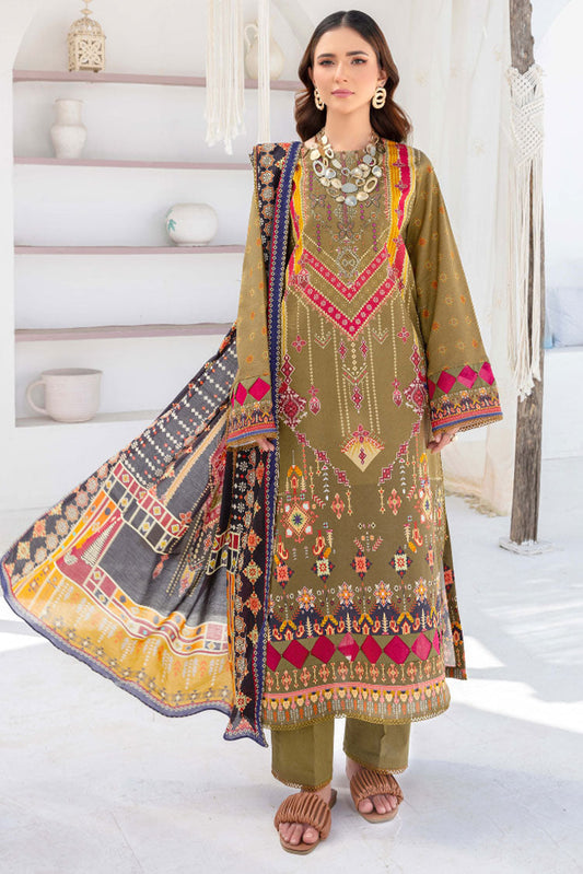 Picture of Humdum - Saira Bano Embroidered Lawn Collection  - D06 - Available at Raja Sahib