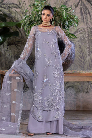 Picture of Amber Imran - Punkh Luxury Formals - Silver Mist - Available at Raja Sahib