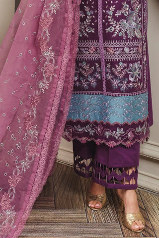 Picture of Kleren - Surkhru Embroidered Lawn Collection - S-25 - Available at Raja Sahib