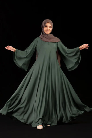 Picture of Malbus - Umbrella - Abaya - Mint - Available at Raja Sahib