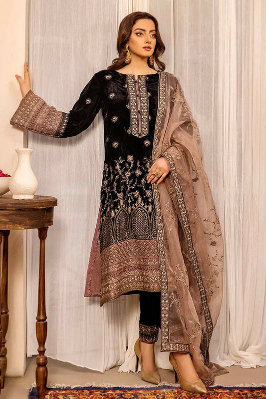 Picture of Adan's Libas - Velvet Edit Luxury Unstitched Vol 2 - 1930 - Available at Raja Sahib