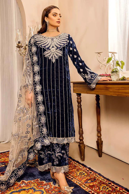 Picture of Adan's Libas - Velvet Edit Luxury Unstitched Vol 2 - 1938 - Available at Raja Sahib