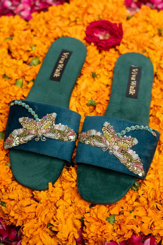 Picture of Viva Walk - Viva Women Flats - Green - Rangreza - Available at Raja Sahib