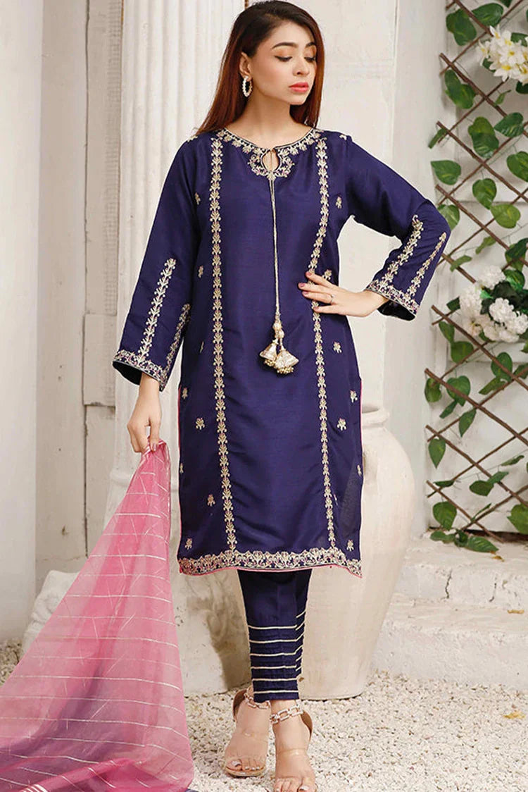 Picture of Modest - Women's 3 Piece Suit - Gulnoor - Available at Raja Sahib