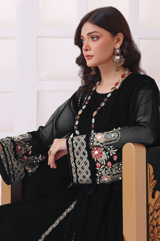 Picture of Abaan Zohan - Zeenia Collection - Black - Available at Raja Sahib