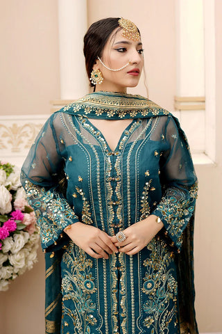 Picture of Ricamo - Dhanak 4 PC Unstitched Festive Collection - Zoe - Available at Raja Sahib