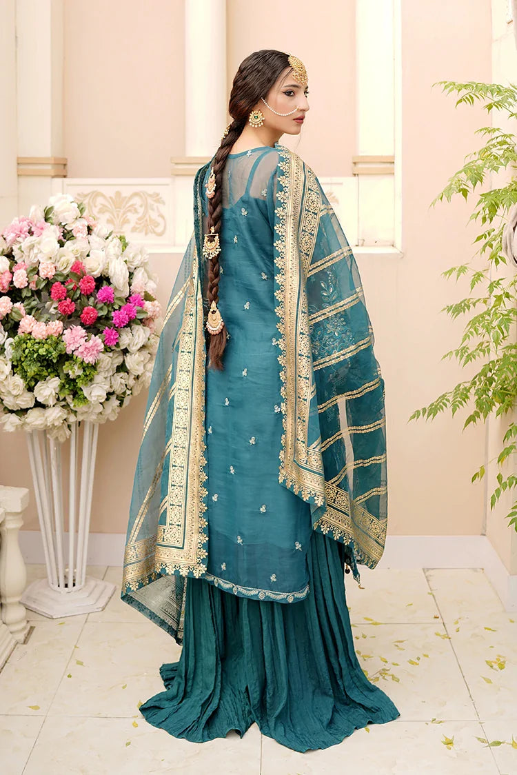 Picture of Ricamo - Dhanak 4 PC Unstitched Festive Collection - Zoe - Available at Raja Sahib