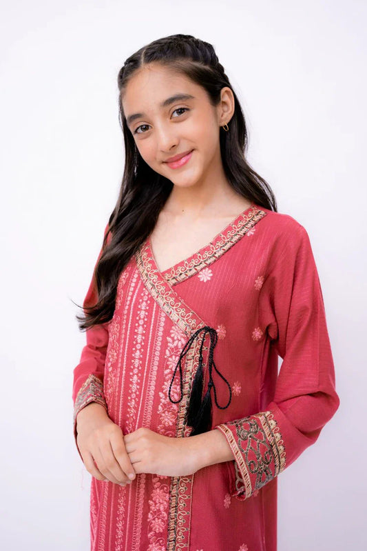 Picture of Khayat - Casual Kids Collection - 2 PC - Lavender - Available at Raja Sahib