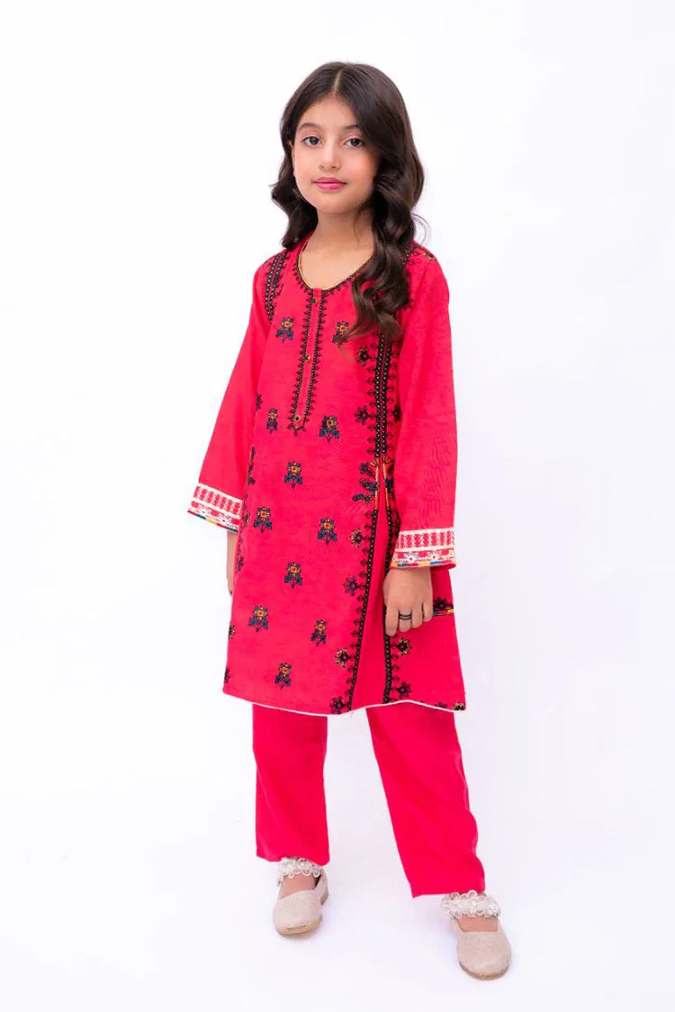 Picture of Khayat - Casual Kids Collection - 2 PC - Pink - Fish - Available at Raja Sahib