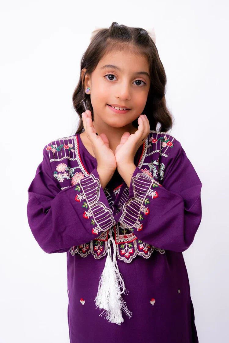 Picture of Khayat - Casual Kids Collection - 2 PC - Purple - Purply - Available at Raja Sahib