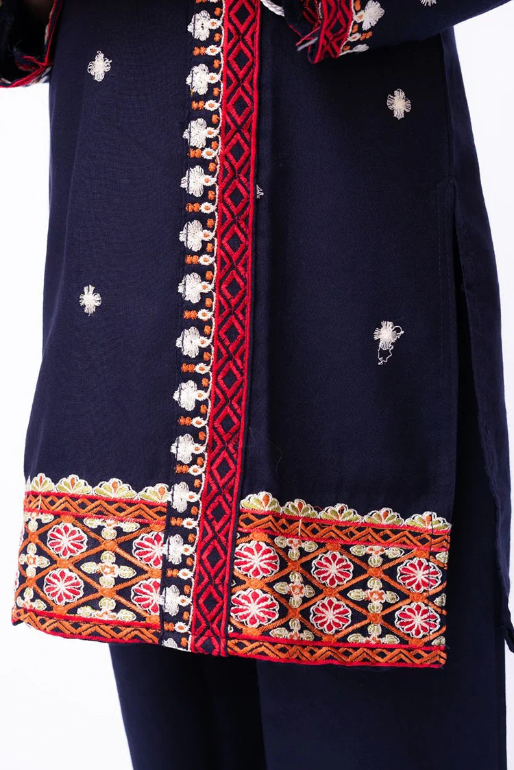 Picture of Khayat - Casual Kids Collection - 2 PC - Navy - Available at Raja Sahib