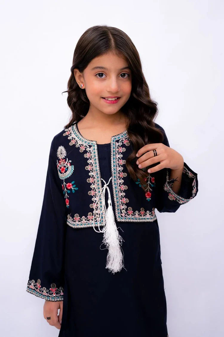 Picture of Khayat - Casual Kids Collection - 2 PC - Indigo - Available at Raja Sahib