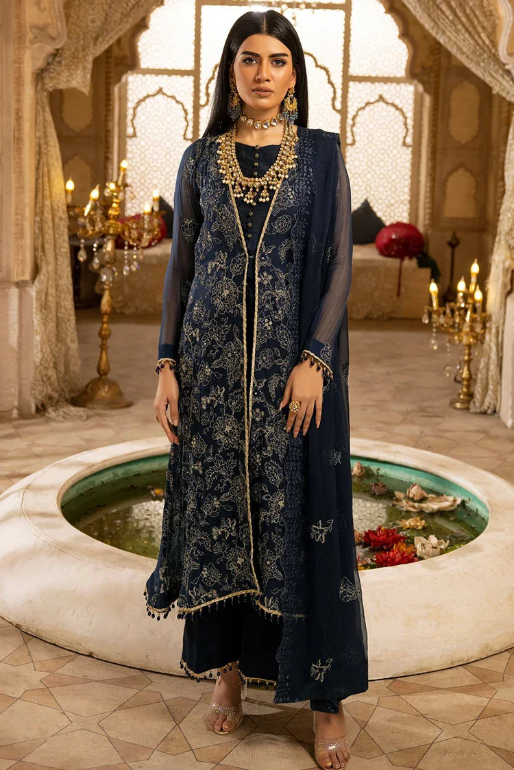 Picture of Kleren - Naqsh Unstitched Luxury Chiffon Collection - N-18 - Available at Raja Sahib